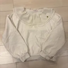 PINKHUNTフリル付きホワイトトレーナー XS