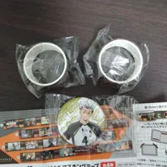 ハイキュー　くら寿司　マスキングテープ　缶バッジ