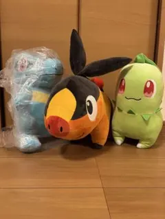ポケットモンスター　ポカブ　ワニノコ　チコリータ　ぬいぐるみ