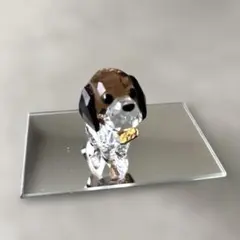 スワロフスキー　クリスタル置物（犬）のサムネイル