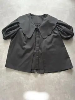 KM出品 未使用 rosymonster ロージーモンスター ブラウス rosy monster ロージーモンスター タグ付き未使用 クレープ フリル