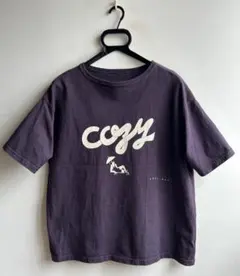 【美品】FIL DE FER カットソー Tシャツ プリント 半袖 ネイビーのサムネイル