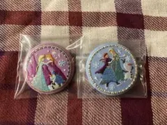 ディズニー 刺繍缶バッジ アナと雪の女王