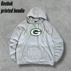 古着 Reebok グリーンベイ・パッカーズ ロゴ プリント パーカー NFL