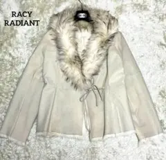 レイシーラディアント 極上シープスキン ラクーンファー 羊革 レザージャケット