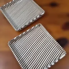 四角の皿✕2のサムネイル