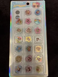 正規品　おはじきシール　日焼け　キティ　サンリオ　Kira☆Coro