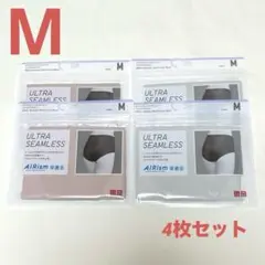 UNIQLO エアリズムシームレスショーツ　ジャストウエスト　M 4枚セット