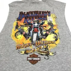 ハーレー Tシャツ カットオフ スカル パイレーツ ビンテージ