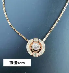 スワロフスキー　ネックレス　ゴールド