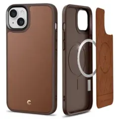 iPhone 14 Plus 用 ケース MagSafe対応 ブラウン レザー
