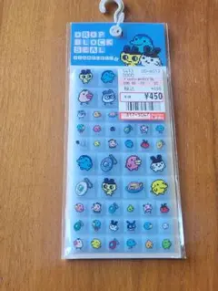 【正規品】たまごっち　ドロップブロックシール　タイルみたいなシール　青