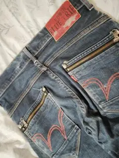 送料込み★EDWINブルートリップお洒落なダメージデニム日本製良好size30