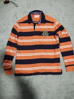 古着 90s brooks brothers ラガーシャツ オレンジ XL