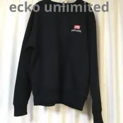 ecko unlimited 黒裏起毛スウェット エコーアンリミテッド