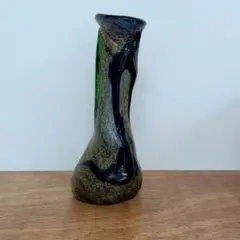 陶器 花瓶 一輪挿し 徳田八十吉 ( 正彦銘 ) - メルカリ