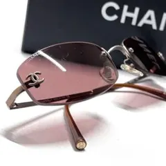 【イタリア製】CHANEL シャネル ココマーク リムレス サングラス 4002のサムネイル