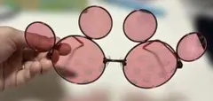 ディズニーリゾート　ミッキー　サングラス　ピンク
