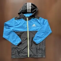 adidas フード付き薄手ジャケット ブルゾン ジャンパー 150サイズ