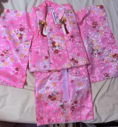 七五三 着物 3歳 女の子 被布セット 花柄 着物セット ピンク