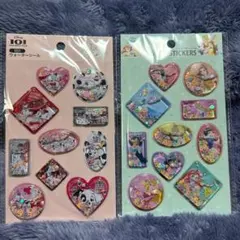 【新品】セリア　ウォーターシール　プリンセス　101匹わんちゃん 2枚セット