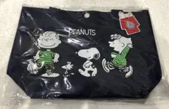 値下げ❗️スヌーピーライン ランチバッグ（ネイビー）