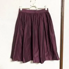 (株)WORLD・Ruby rivet ワインレッド 膝丈スカート(M)のサムネイル