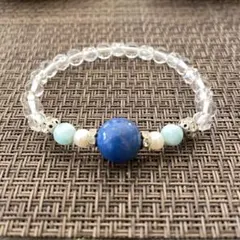 パワーストーン5Aラピスラズリ 3Aラリマー ブレスレット