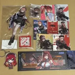勝利の女神NIKKE カセットテープ型キーホルダーABセット ラピ レッド
