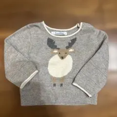 再値下げ！familiar トナカイ柄 ニットセーター 70 クリスマス