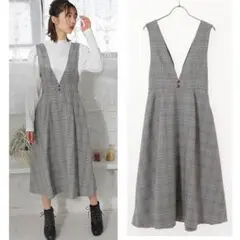 Honeys　ジャンパースカート　Mサイズ　サロペットロングスカート