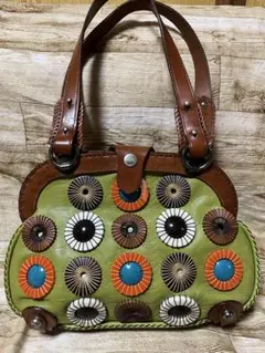 正規品　ジャマンピエッシュ　がま口　芸術的なバッグ　レザー　USED良品