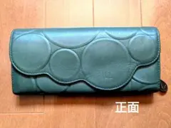 只今お値下げ中！　シビラ　シルクロ　レディース長財布　グリーンのサムネイル
