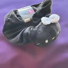 ハローキティ　シュシュ　ブラック