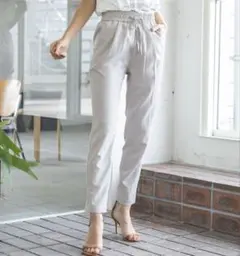 【未使用級】BAYFLOW RPテーパードロストパンツ M ライトグレー