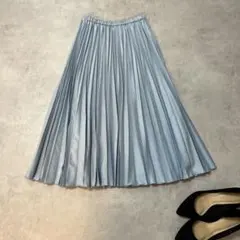 【美品】LEILIAN レリアン 現行 洗えるアコーディオンプリーツスカートのサムネイル