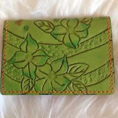 本革  レザークラフト 一点物 カードケース