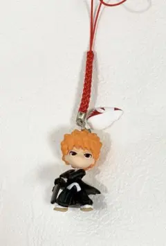 BLEACH ブリーチスイングEX フィギュア ストラップ 黒崎一護 根付け