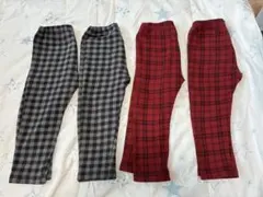 UNIQLO レギンス　裏起毛　90 保育園着