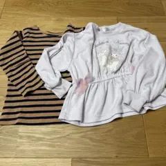 長袖ロンT クロミ ボーダー 2枚セット