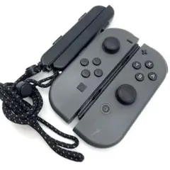 Nintendo Switch ジョイコン グレー×グレー ストラップ付き