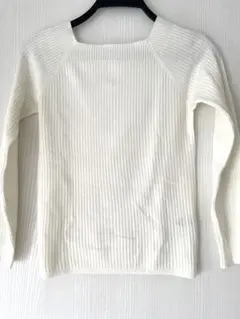 レディース ホワイト 長袖 トップス 可愛い M