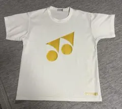 YONEX テニス・バドミントン Tシャツ ホワイト×ゴールド　Ｍ