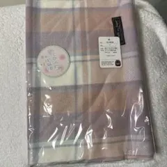 パステルチェック柄マフラー 約130cm x 70cm キャンディシュガー
