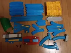 プラレール　レール、橋脚、切替、駅舎セット