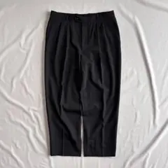 00s CHAPS 2-tuck stripe wool slacks BLK - メルカリ