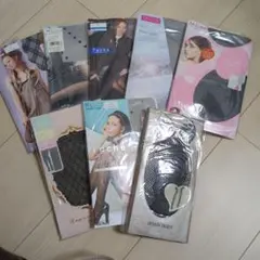 Tuche バイアスチェック ブラックタイツ M-Lサイズ他