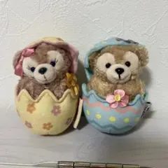 シェリーメイ ダッフィー　ぬいぐるみバッジ イースター ディズニーシー