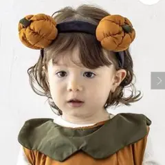 カボチャカチューシャ　スリーコインズ　3coins ハロウィン　コスプレ　衣装