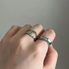 wears【2点セット！】クールデザインリング